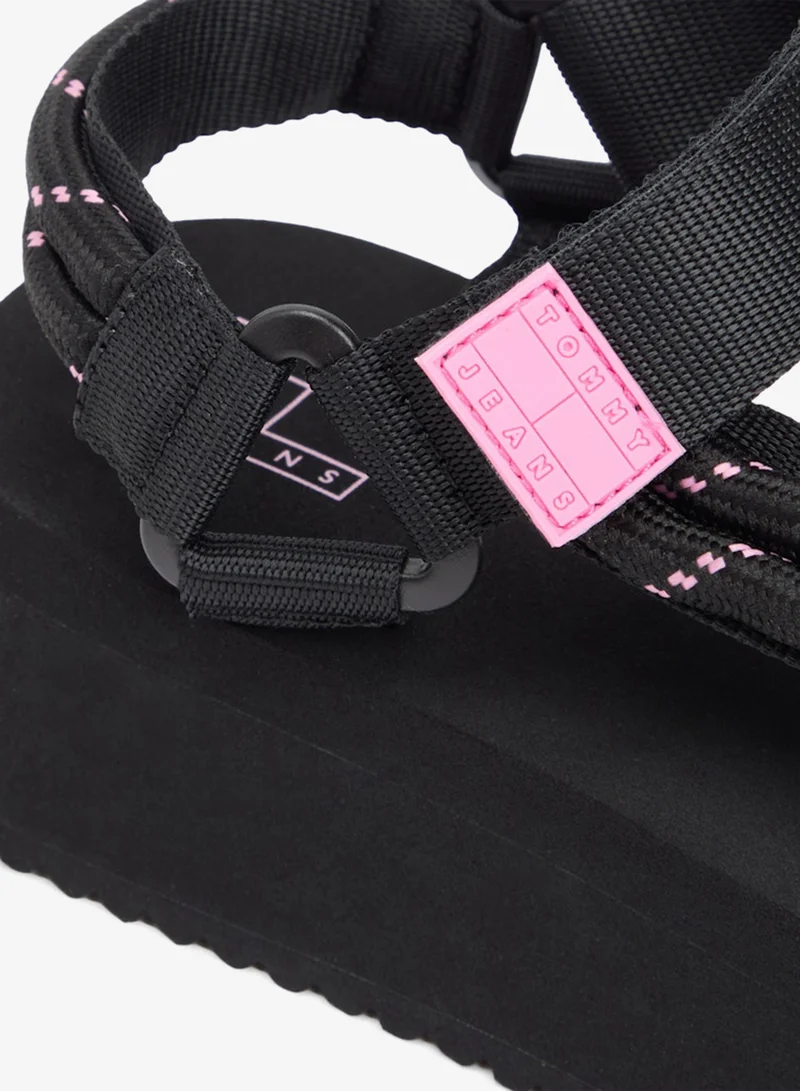 TOMMY JEANS  Webbing Rope Cleat Platform Sandals for Women | Best Price UAE